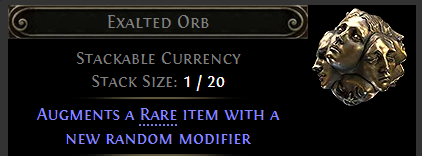 MMOJUGG Path of Exile 2 Exalted Orb * 500 Details View of Item Function and Use